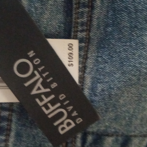 Buffalo David bitton size 34 color sandy blue 81% cotton - Picture 4 of 8